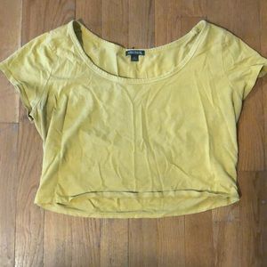 Yellow crop top